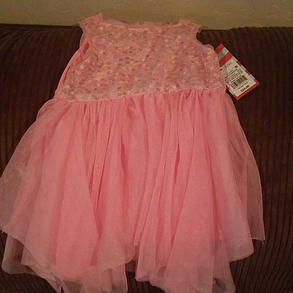 Beautiful pink 18M dress NWT with sequins